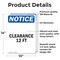 Signmission Clearance 12 Ft, 10 in W x Rectangle, Vinyl Decal OS-2PACK-NS-D-1014-V-10663 - alternate 6